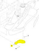 439-0448-00-P11 RT/SRT GAS TANK SUPPORT PAINTED