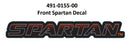 Front Chassis Decal 148-0801  | 491-0155-00